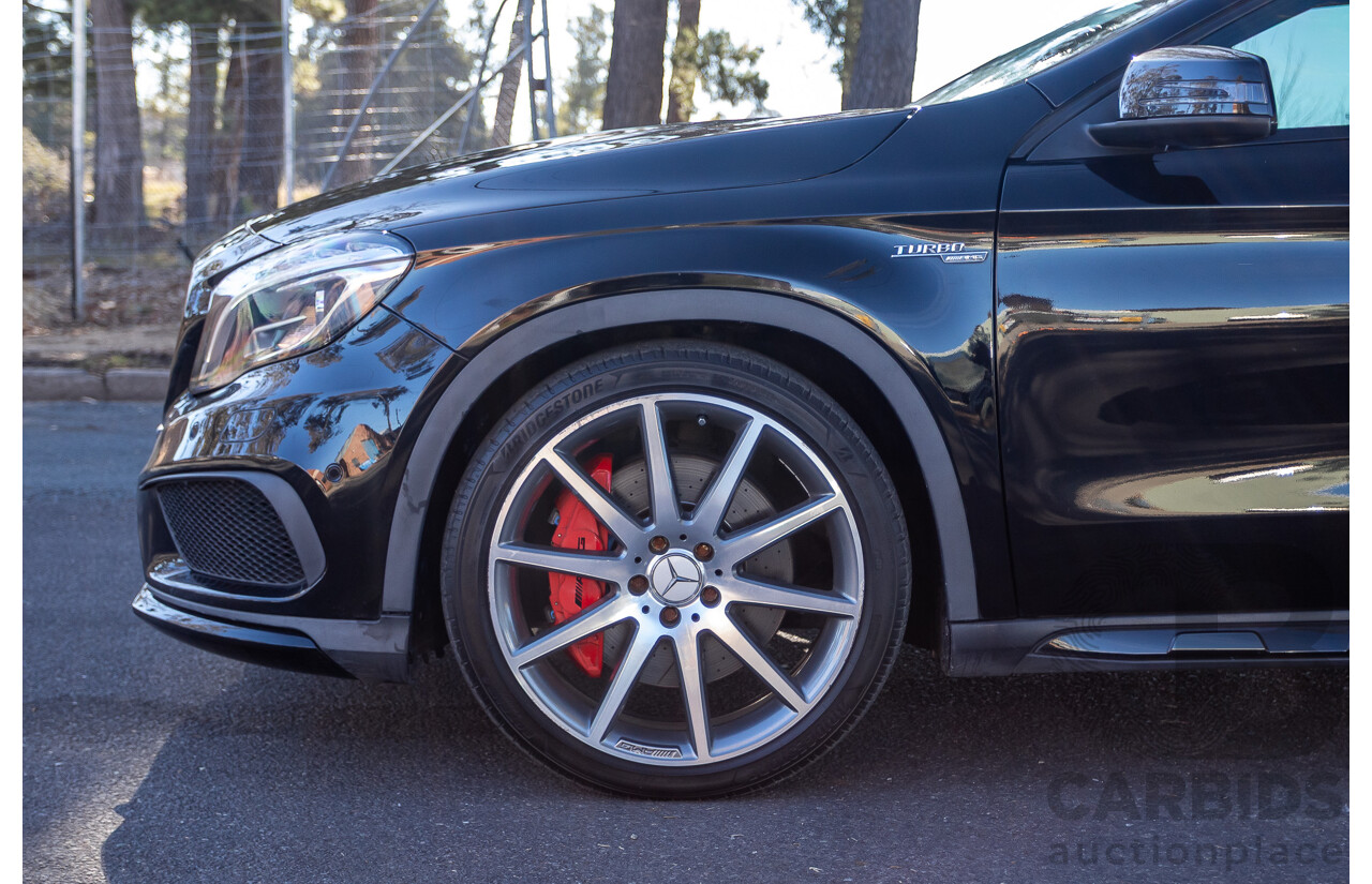 6/2015 Mercedes Benz GLA45 AMG 4matic (AWD) X156 MY15 4d Wagon Cosmos Black Metallic Turbo 2.0L