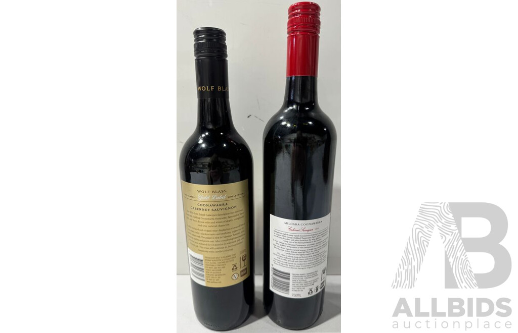 Two Bottles of Australian Cabernet Sauvignon