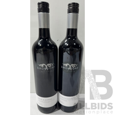 Two Bottles of Krondorf Scalzi & Schwarz Shiraz Vintage 2012 & 2013