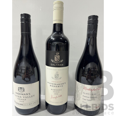 Three Bottles of Australian Shiraz