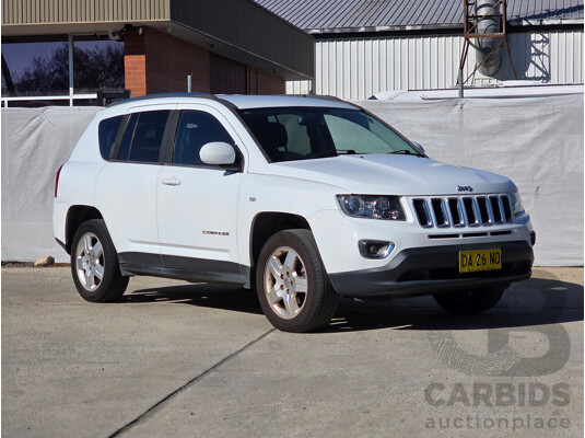 4/2014 Jeep Compass North (4x2) MK MY14 4d Wagon White 2.0L