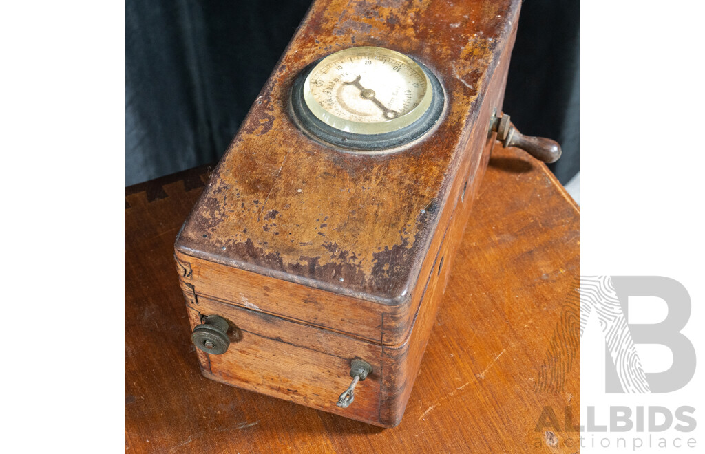 Interesting Antique English Made 'Improved Magneto-Electric Machine', Manufactured by William Skidmore