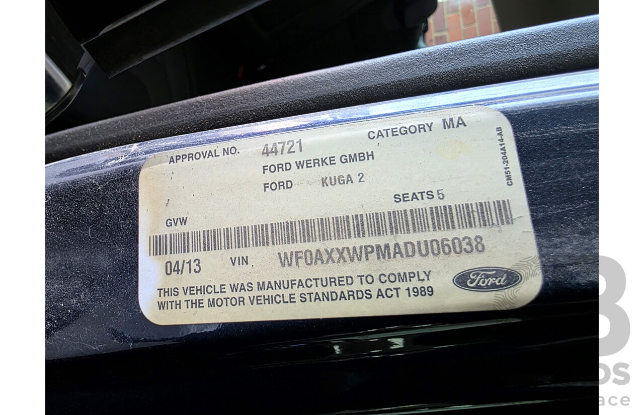 4/2013 Ford Kuga Trend (AWD) TF 4d Wagon Ink Blue Turbo 1.6L