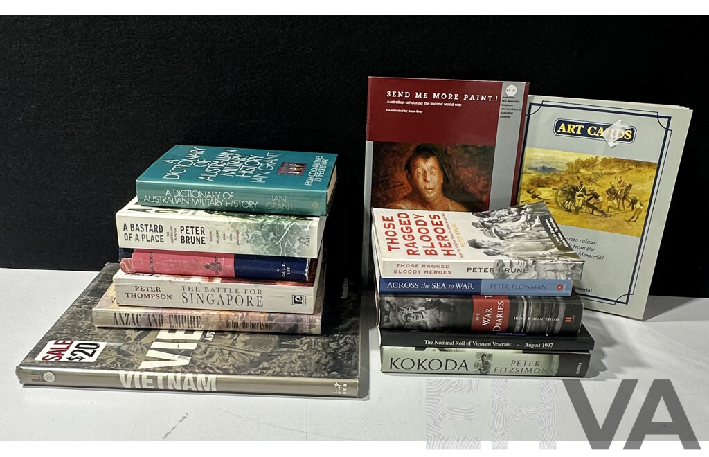 Collection 12 Books Regarding Australias War Experiences