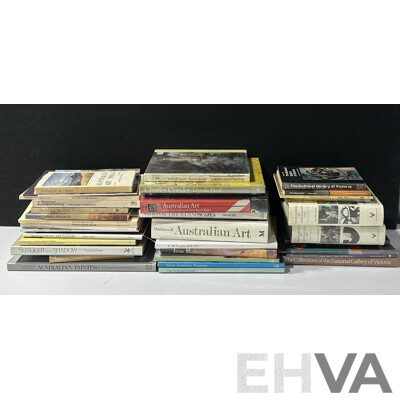 Large Collection Books Regarding Australian Art Including Withers, Heysen, Condor and Much More