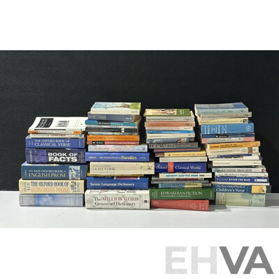 Large Collection Books of Mixed Genres Including Literature and Much More