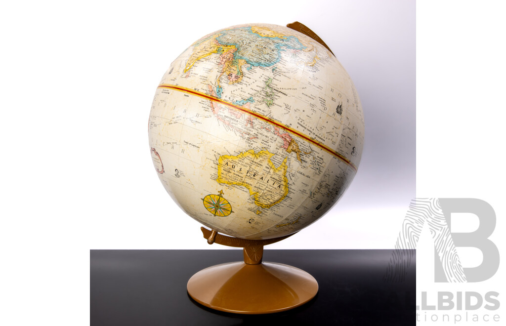Retro American Replogle 12 Inch Diameter World Classic Series Globe