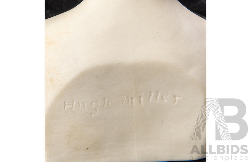 Vintage Parien Ware Bust by W H Goss of W H Goss Along with Parien Ware Bust of Hugh Miller