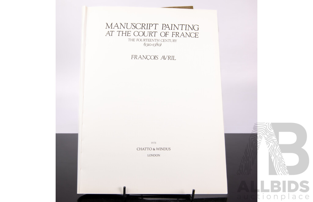 Collection Eight Books Regarding Manuscript Illumination & the Middle Ages