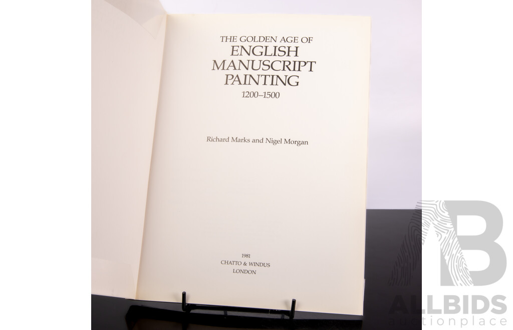 Collection Eight Books Regarding Manuscript Illumination & the Middle Ages