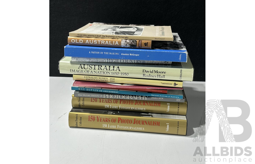 Collection 12 Books Regarding Photography & Photojournalism