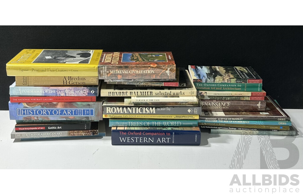 Large Collection Books Regarding International and Historical Art