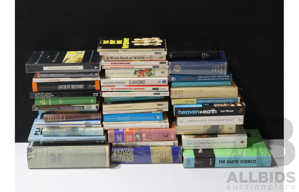 Large Collection Books of Mixed Genres Including Literature and Much More