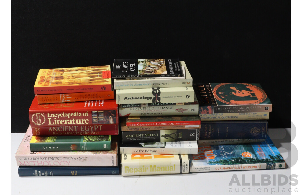 Large Collection Books of Mixed Genres Including Literature and Much More
