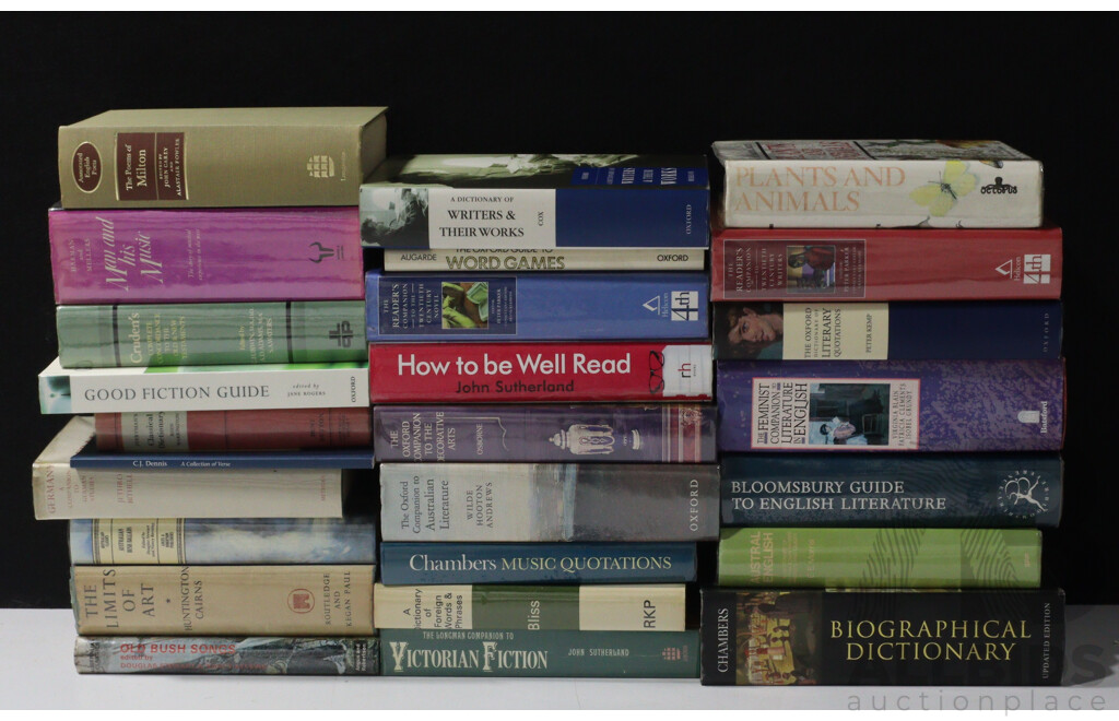 Large Collection Books of Mixed Genres Including Literature, Decorative Arts and Much More