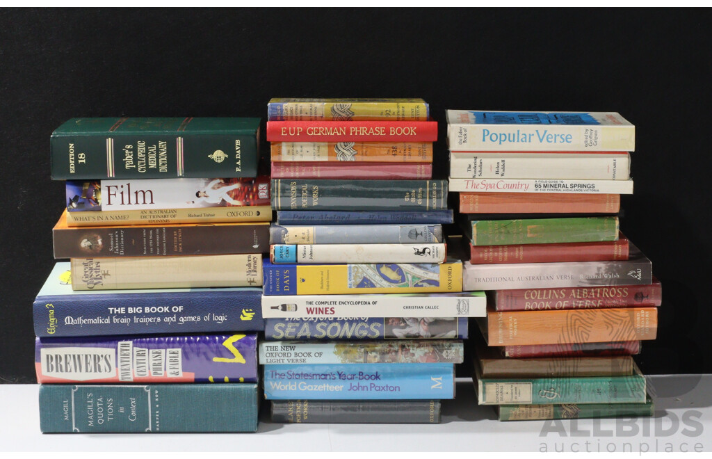 Large Collection Books of Mixed Genres Including Literature, Decorative Arts and Much More