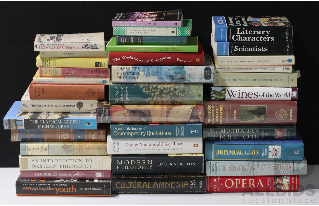 Large Collection Books of Mixed Genres Including Literature, Opera and Much More