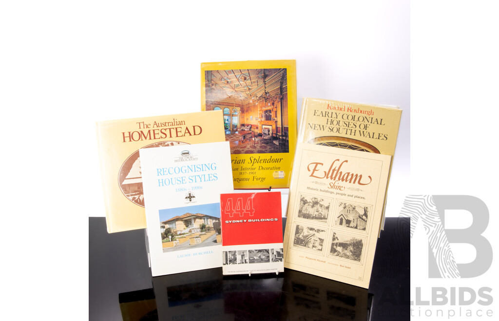 Collection Books Relating to Australian Architectural Styles and History