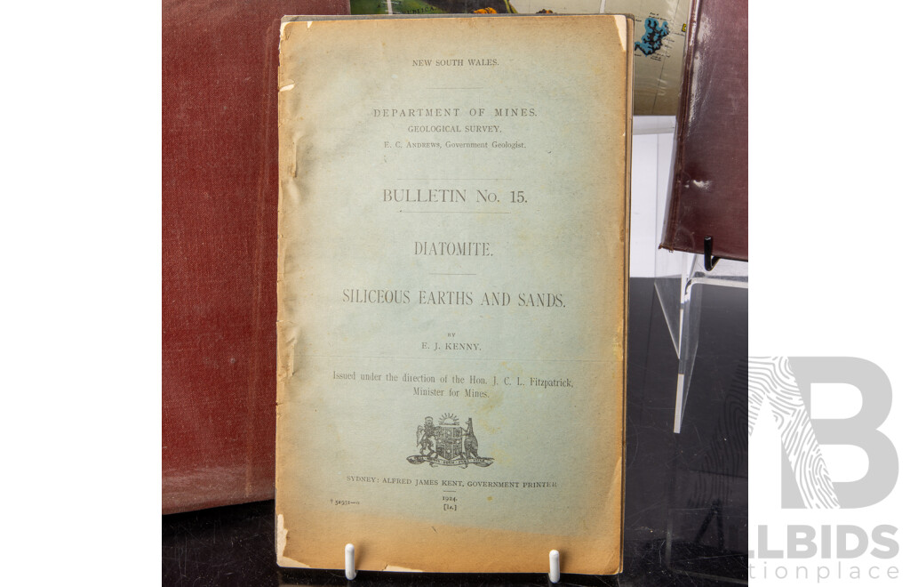 Collection Antique & Vintage Books Relating to Australian Geography, Cartography and Soils, Including Handbook of NSW, 1914, Geography of NSW, 1912, Geographical Encyclopedia of NSW, 1892 and More