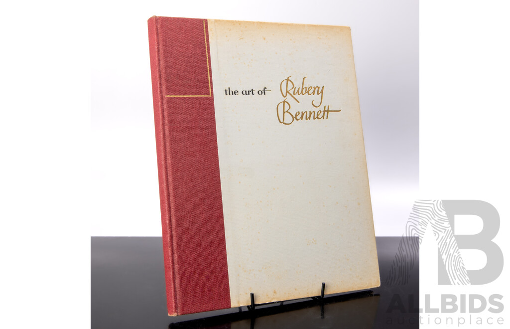 Limited First Edition of 1000, Signed by the Artist, the Art of Rubery Bennett, Angus & Robertson, 1954, Hardcover with 23 Tipped in Colour Plates