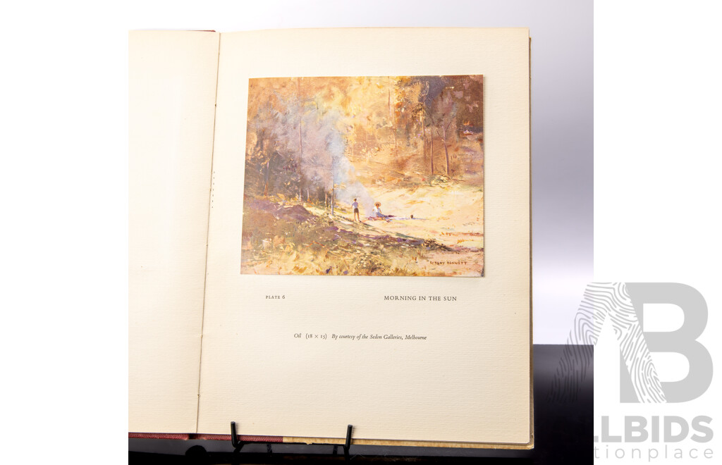 Limited First Edition of 1000, Signed by the Artist, the Art of Rubery Bennett, Angus & Robertson, 1954, Hardcover with 23 Tipped in Colour Plates