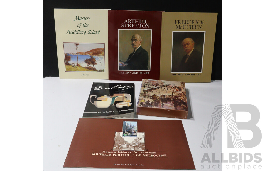 Collection Books Regarding Art Including Suzie Cooper, Australian Art and More