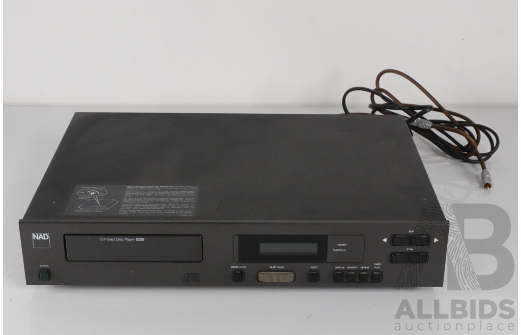 NAD Compact Disc Player, Model 5220