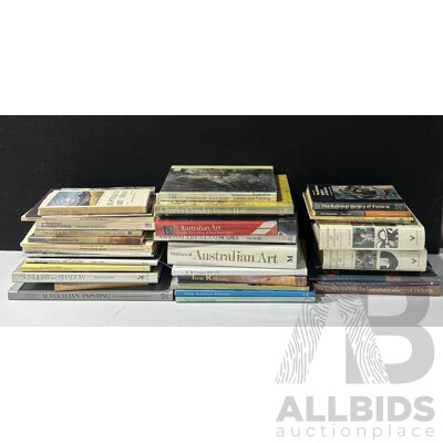 Large Collection Books Regarding Australian Art Including Withers, Heysen, Condor and Much More