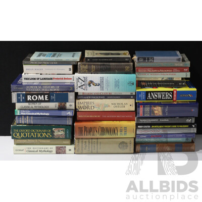 Large Collection Books of Mixed Genres Including Literature, Opera and Much More