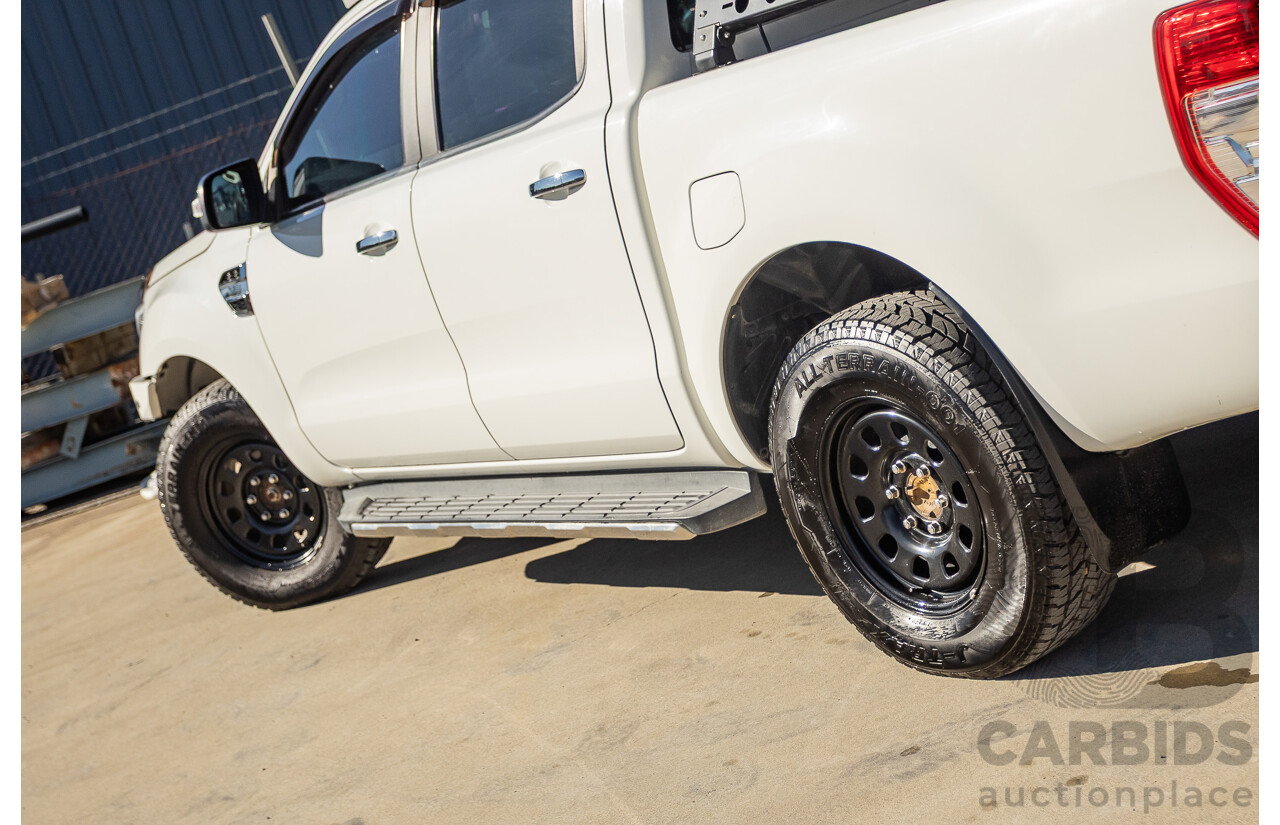 2/2016 Ford Ranger XLT 3.2 (4x4) PX MKII 4d Dual Cab Utility Cool White Turbo Diesel 3.2L