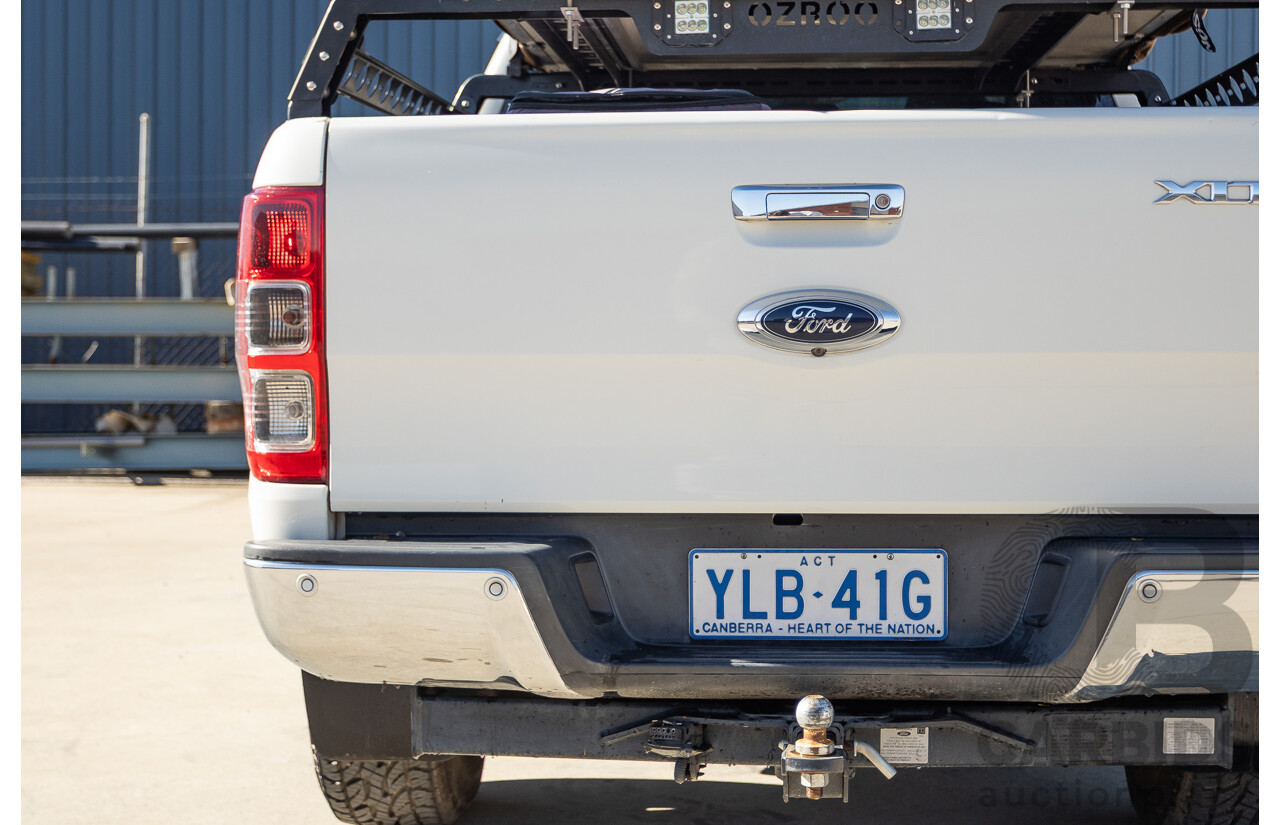 2/2016 Ford Ranger XLT 3.2 (4x4) PX MKII 4d Dual Cab Utility Cool White Turbo Diesel 3.2L