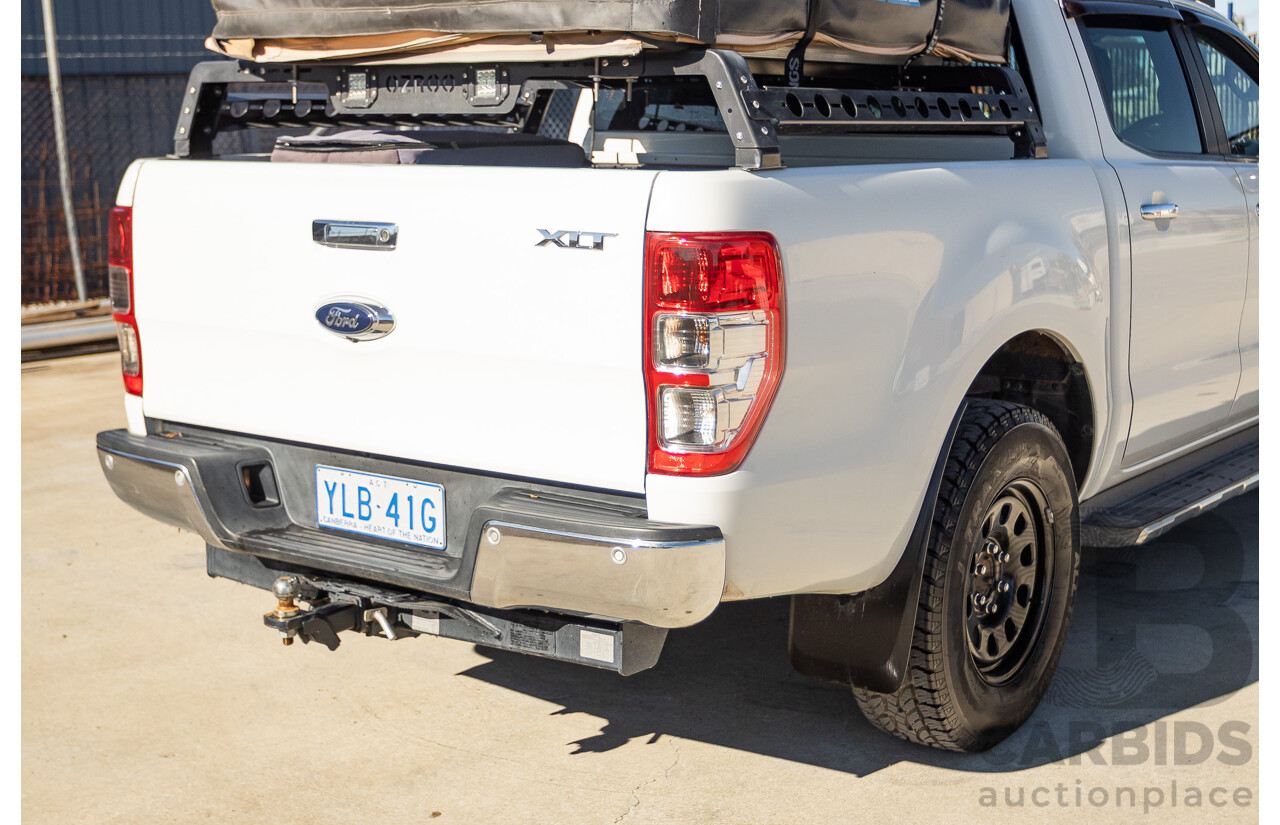 2/2016 Ford Ranger XLT 3.2 (4x4) PX MKII 4d Dual Cab Utility Cool White Turbo Diesel 3.2L