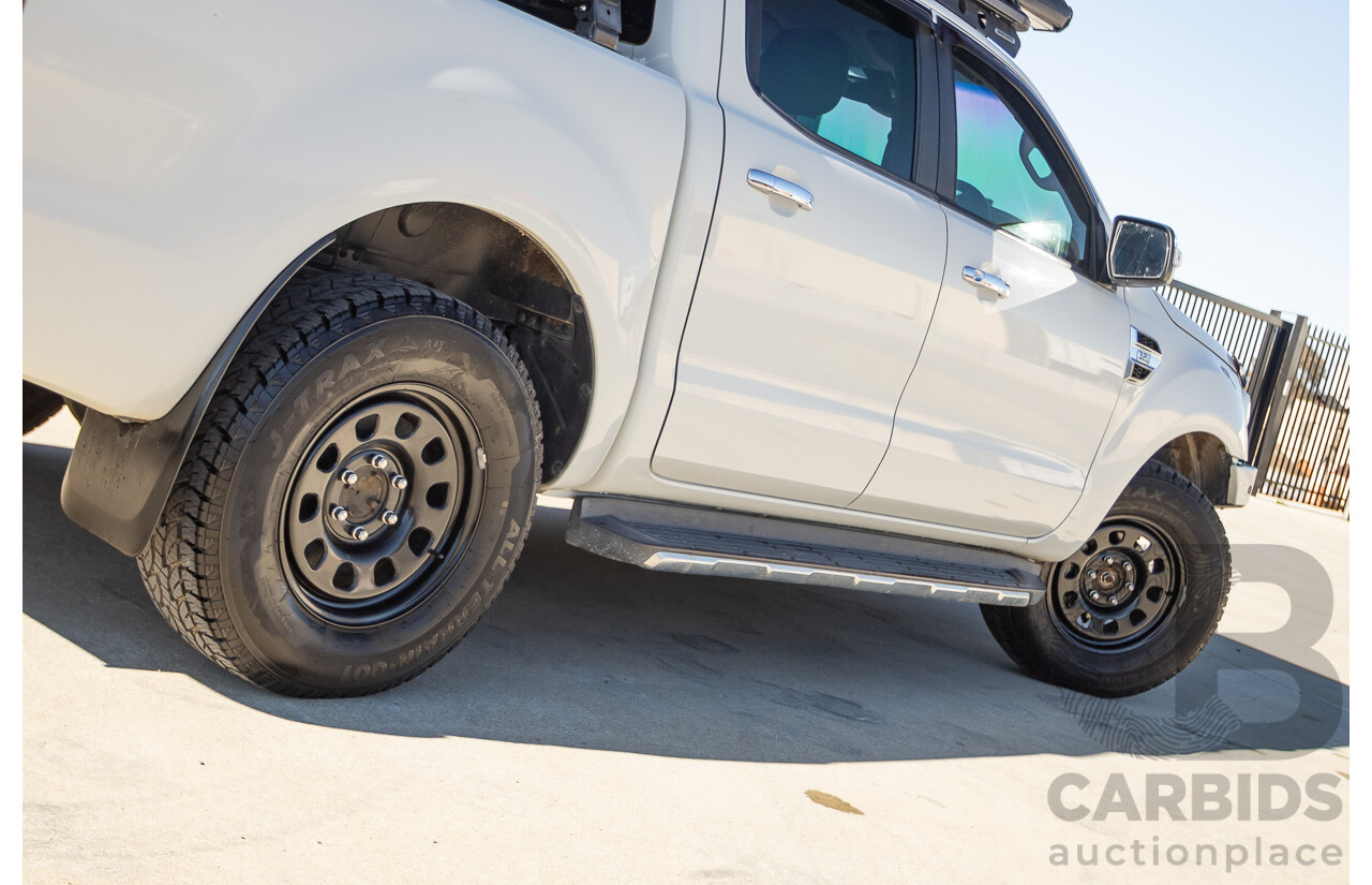 2/2016 Ford Ranger XLT 3.2 (4x4) PX MKII 4d Dual Cab Utility Cool White Turbo Diesel 3.2L