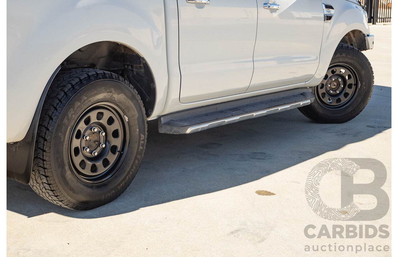 2/2016 Ford Ranger XLT 3.2 (4x4) PX MKII 4d Dual Cab Utility Cool White Turbo Diesel 3.2L