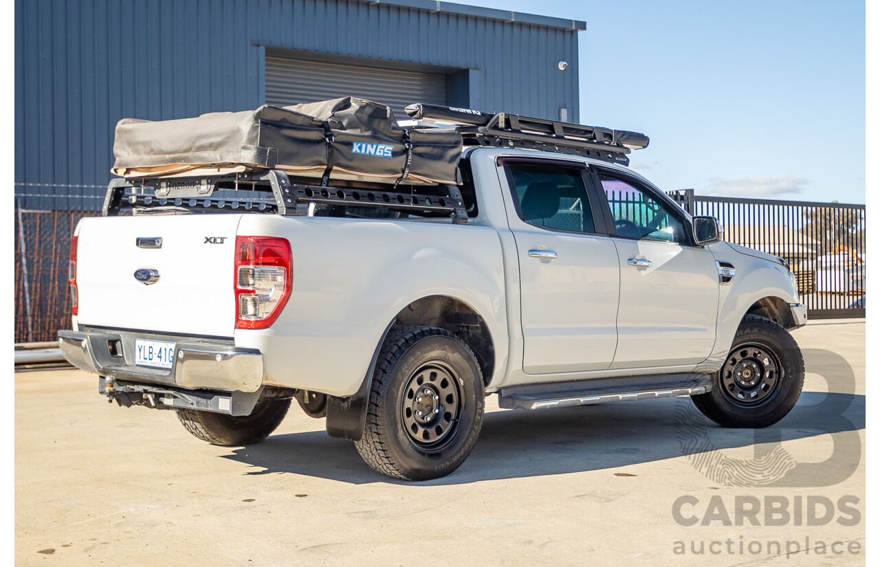 2/2016 Ford Ranger XLT 3.2 (4x4) PX MKII 4d Dual Cab Utility Cool White Turbo Diesel 3.2L
