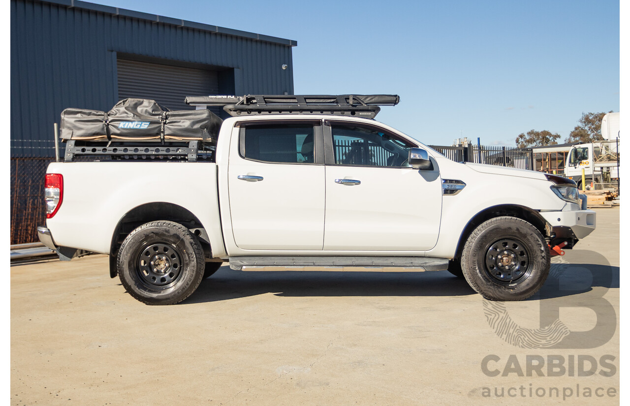 2/2016 Ford Ranger XLT 3.2 (4x4) PX MKII 4d Dual Cab Utility Cool White Turbo Diesel 3.2L