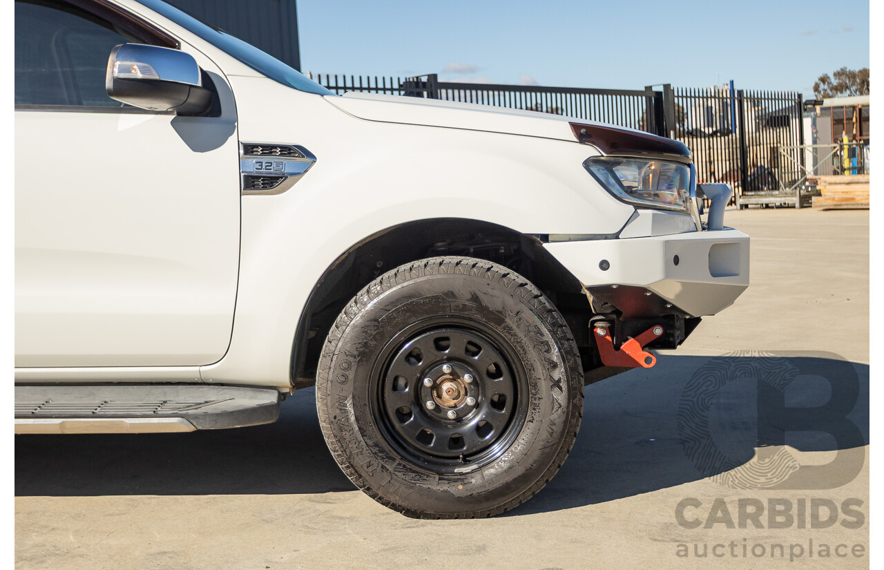 2/2016 Ford Ranger XLT 3.2 (4x4) PX MKII 4d Dual Cab Utility Cool White Turbo Diesel 3.2L