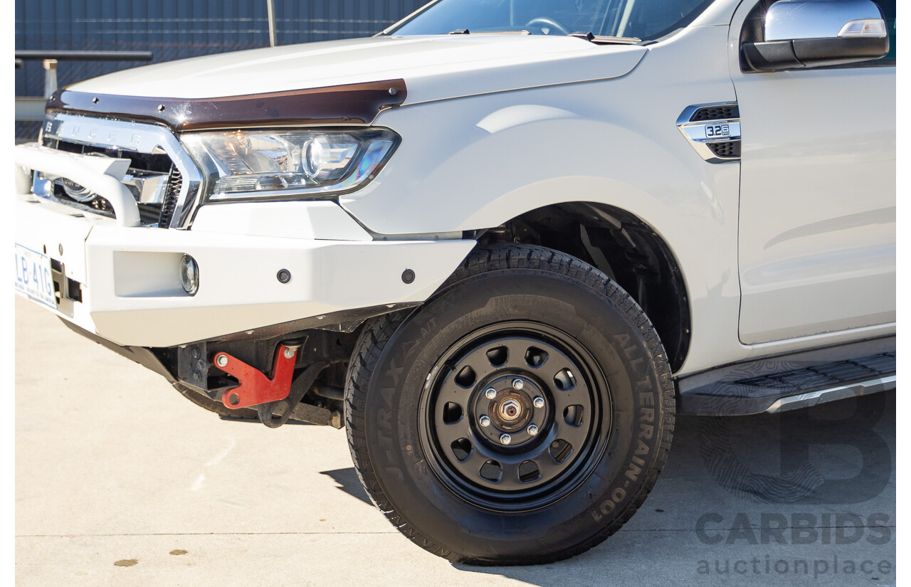 2/2016 Ford Ranger XLT 3.2 (4x4) PX MKII 4d Dual Cab Utility Cool White Turbo Diesel 3.2L