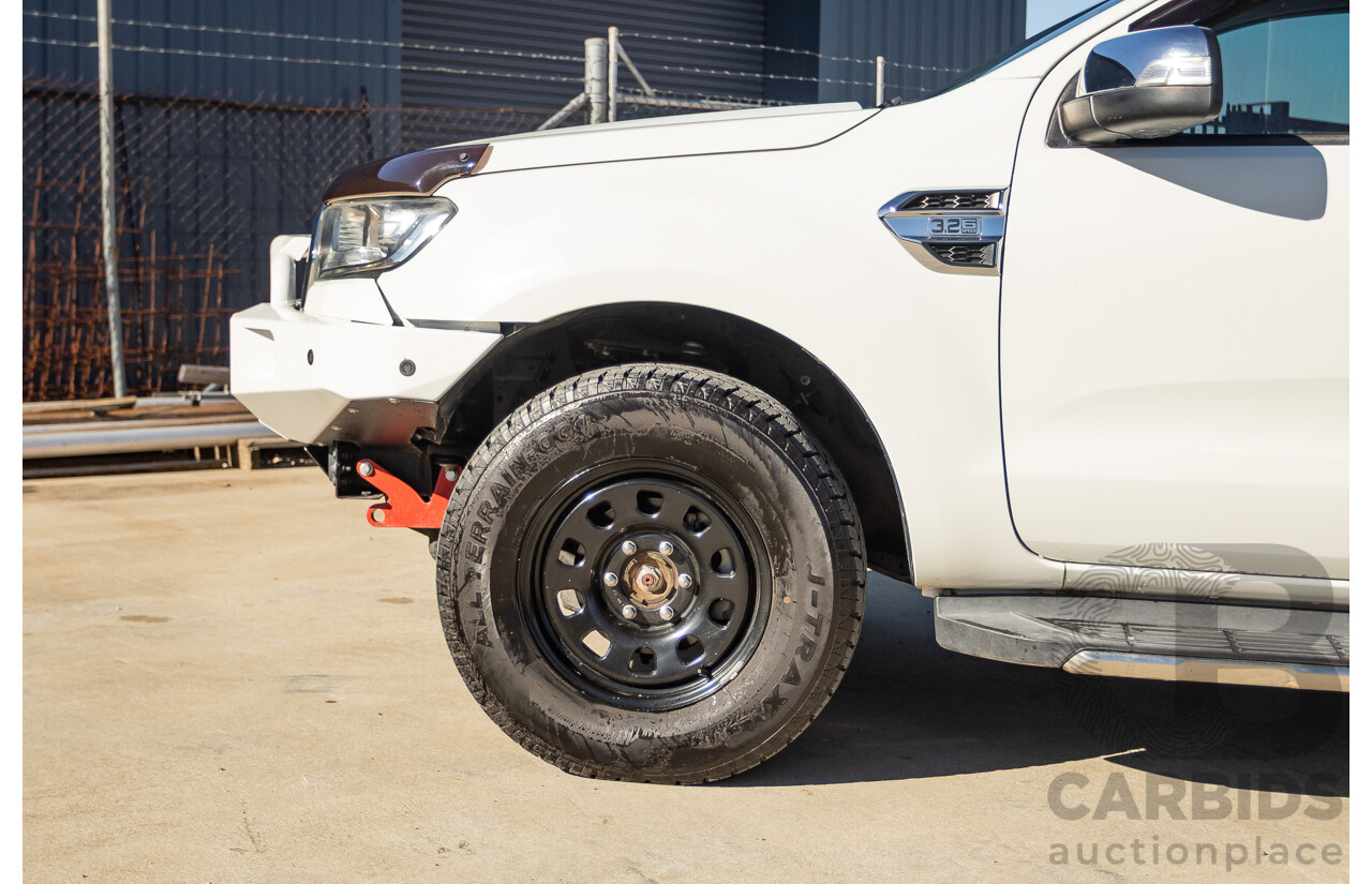 2/2016 Ford Ranger XLT 3.2 (4x4) PX MKII 4d Dual Cab Utility Cool White Turbo Diesel 3.2L