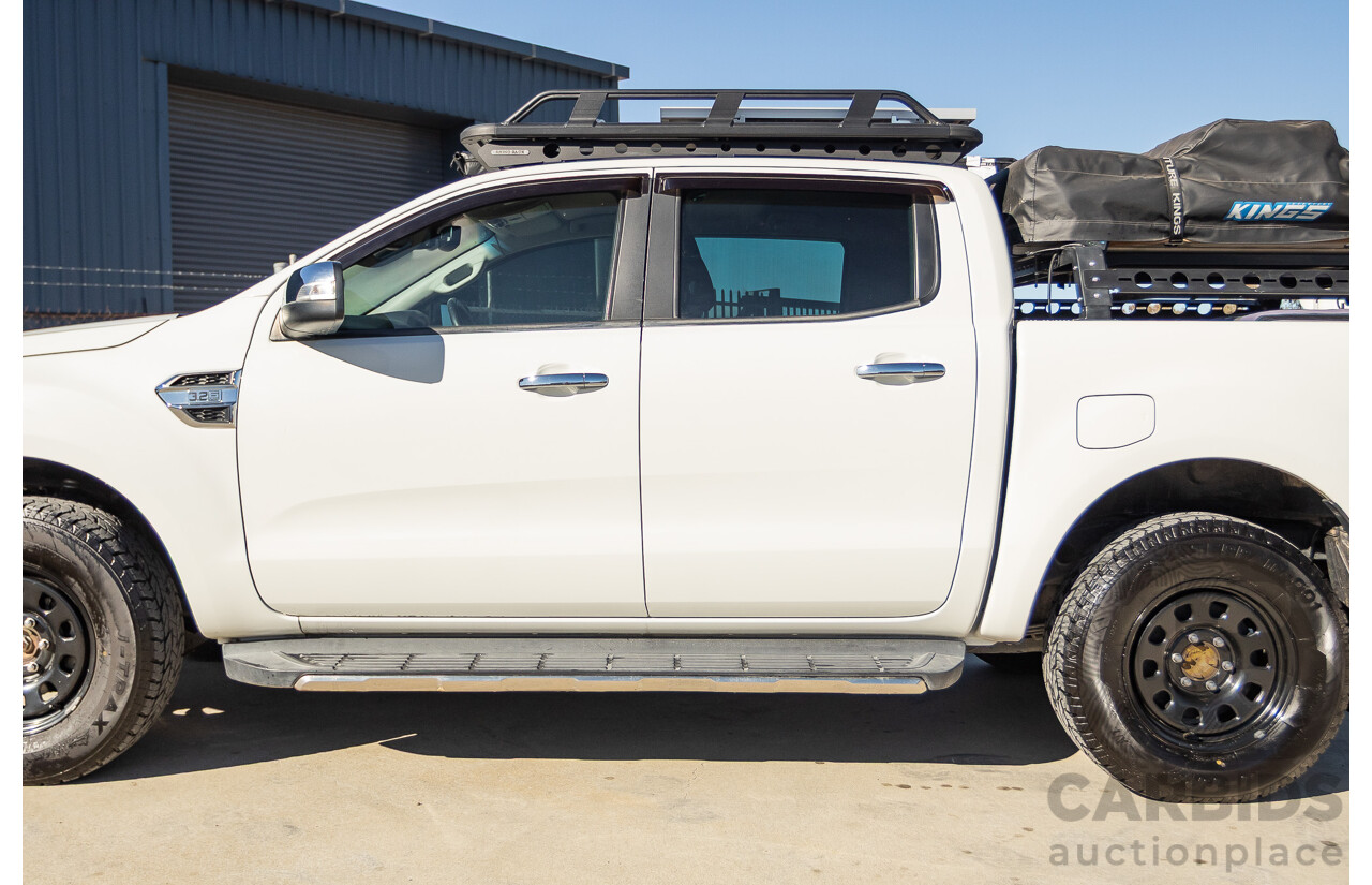 2/2016 Ford Ranger XLT 3.2 (4x4) PX MKII 4d Dual Cab Utility Cool White Turbo Diesel 3.2L