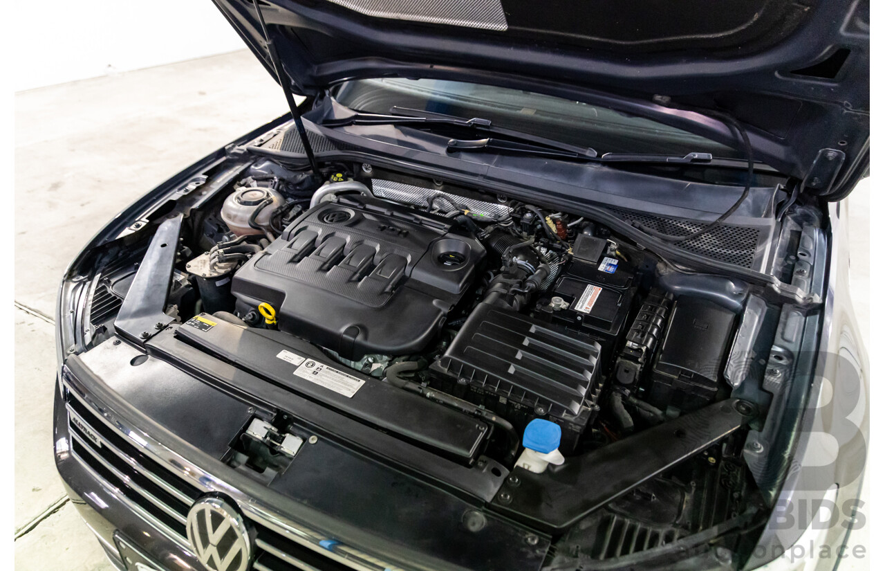 04/2018 Volkswagen Passat Alltrack Wolfsburg Edition (AWD) 3C MY18 4d Wagon Manganese Grey Metallic Turbo Diesel 2.0L