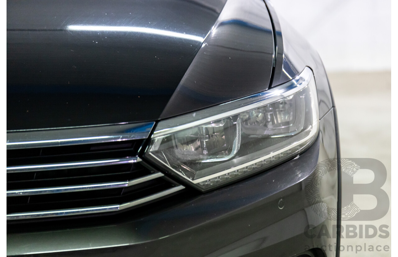 04/2018 Volkswagen Passat Alltrack Wolfsburg Edition (AWD) 3C MY18 4d Wagon Manganese Grey Metallic Turbo Diesel 2.0L