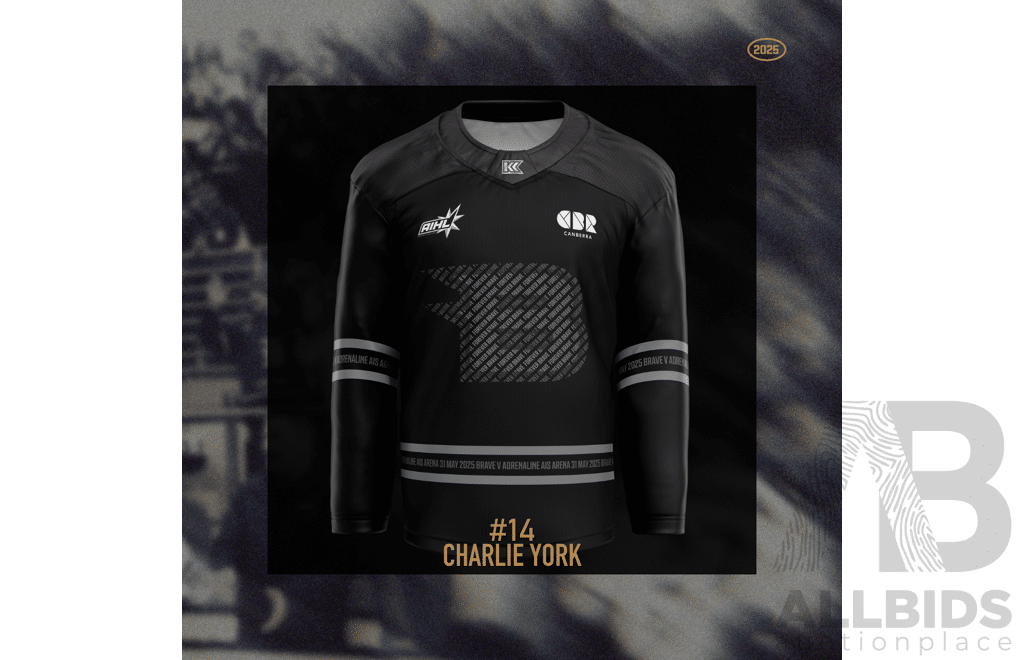 2025 Canberra Brave AIS Jersey - #14 Charlie York