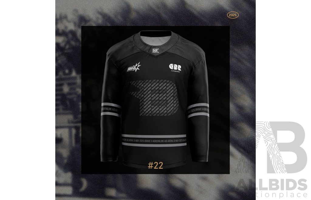 2025 Canberra Brave AIS Jersey - #22 BRAVE 