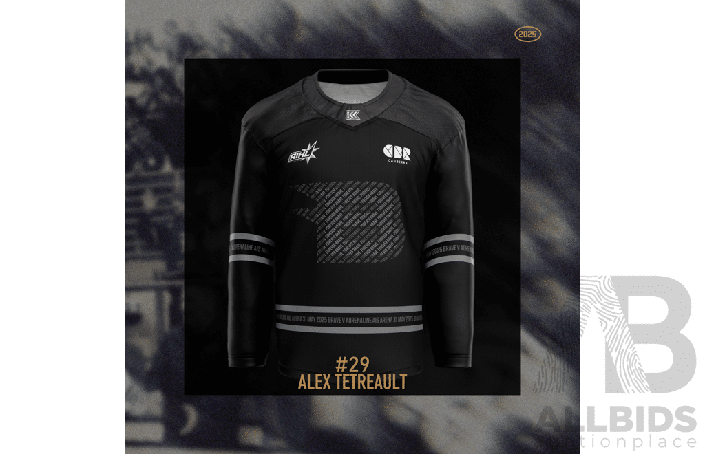 2025 Canberra Brave AIS Jersey - #29 Alex Tetreault