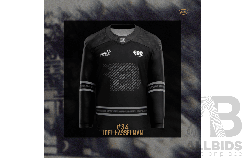 2025 Canberra Brave AIS Jersey - #34 Joel Hasselman