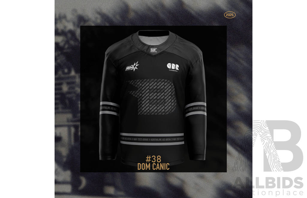 2025 Canberra Brave AIS Jersey - #38 Dominic Canic