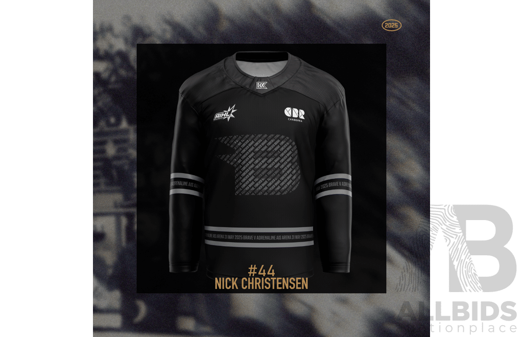 2025 Canberra Brave AIS Jersey - #44 Nick Christensen