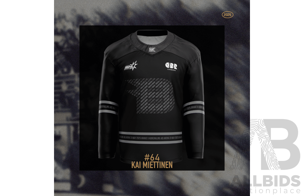 2025 Canberra Brave AIS Jersey - #64 Kai Miettinen
