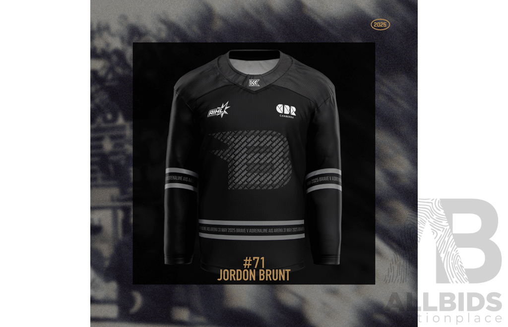 2025 Canberra Brave AIS Jersey - #71 Jordon Brunt